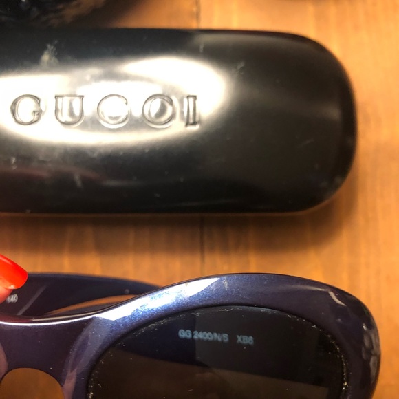 Authentic Gucci Vintage Sunglasses 2400 - Navy - Picture 7 of 10